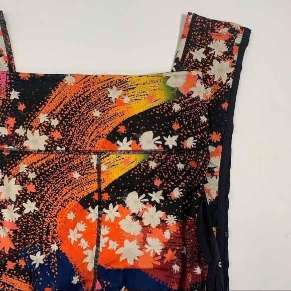 Free People Movement Liza Multicolored Floral Print Leggings - Picture 9 of 16